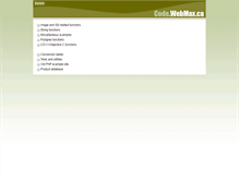 Tablet Screenshot of code.web-max.ca