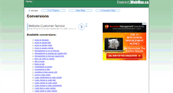 Desktop Screenshot of convert.web-max.ca